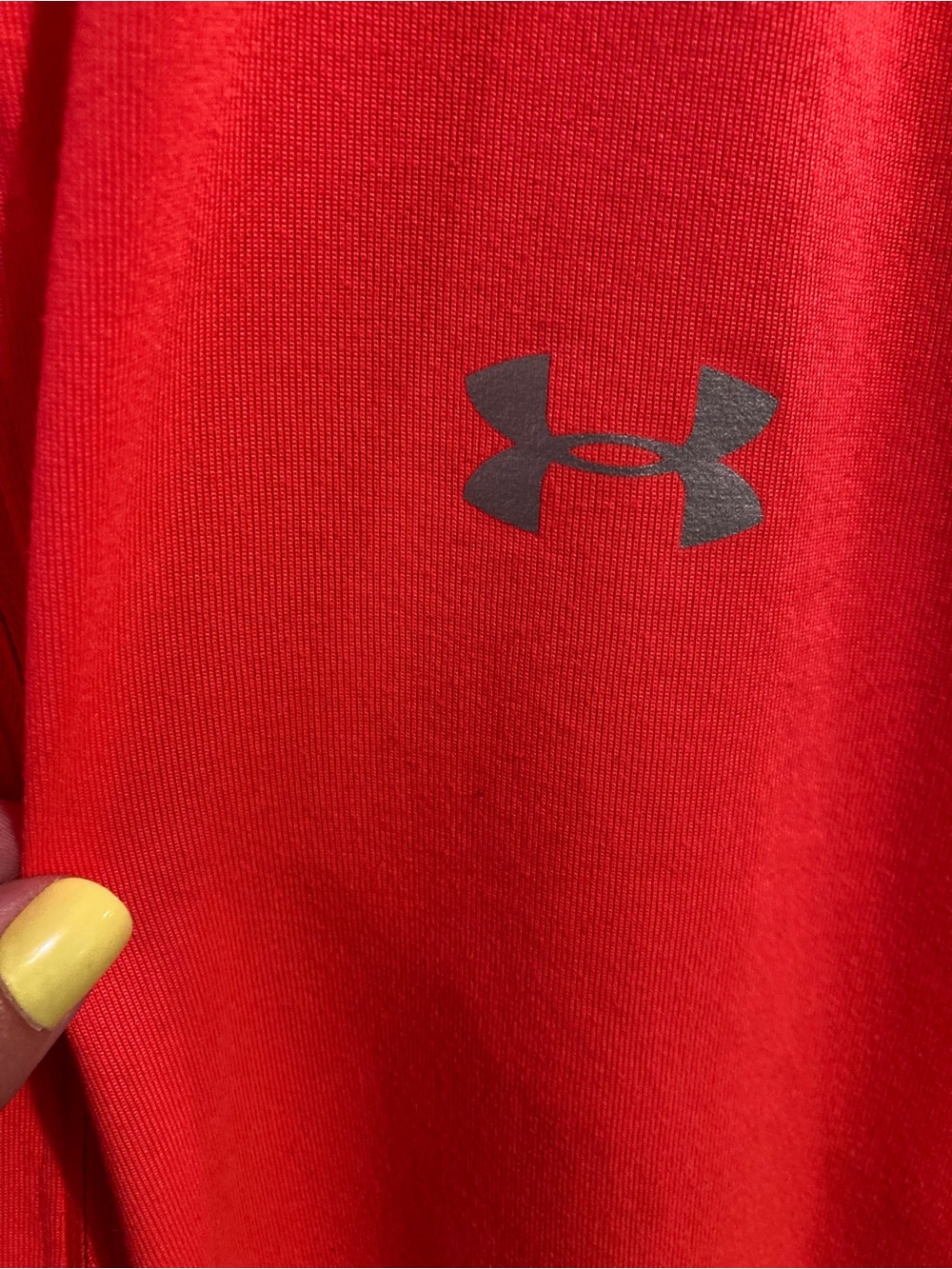 Set of two Under Armour Women's Long Sleeve 1/4 Zip Tops - Bright Red / Coral - Picture 5 of 5